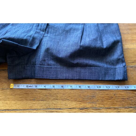 EXPRESS Gray Lightweight Cotton Cuffed Shorts sz 10 (NWT) - Picture 10 of 10